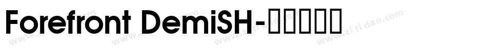 Forefront DemiSH字体转换